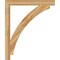 Ekena Millwork Thorton Block Rough Sawn Bracket, Western Red Cedar, 4"W x 40"D x 48"H BKT04X40X48THR05RWR - alternate 2